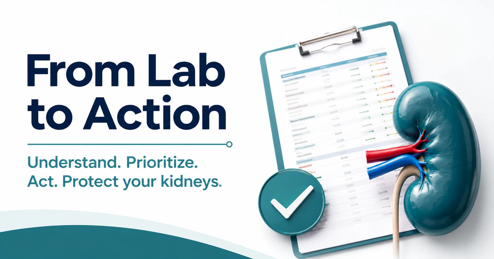 From Lab to Action — Understand. Prioritize. Act. Protect your kidneys.