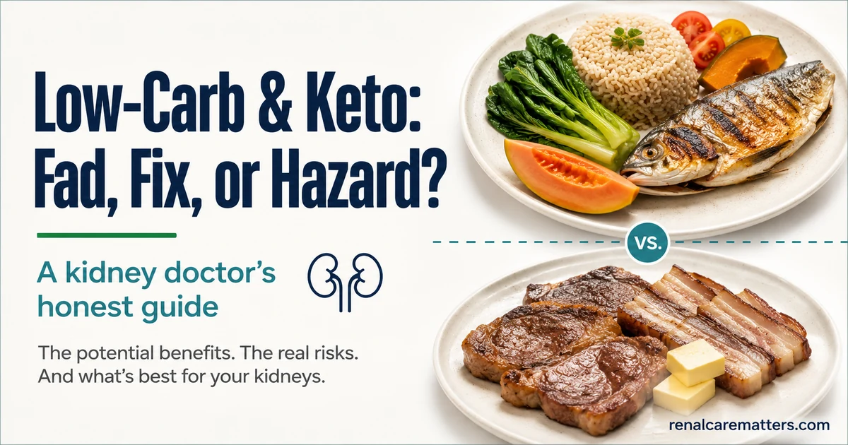 Low-Carb & Keto Diets: Fad or Worth It? A Kidney Doctor's Guide — renalcarematters.com
