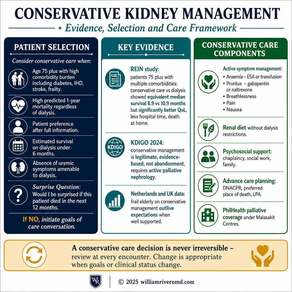 Conservative Kidney Management — symptom-focused care pathway for ESKD without dialysis